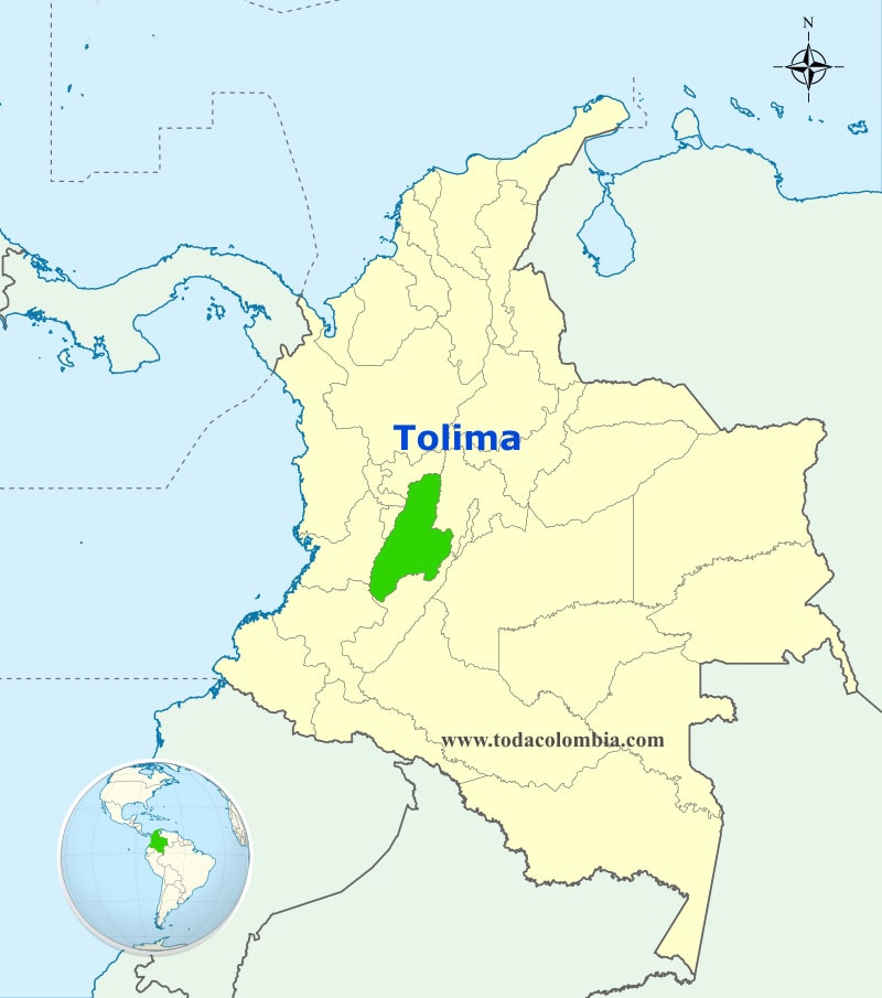 Resultado de imagen para MAPA DE COLOMBIA TOLIMA